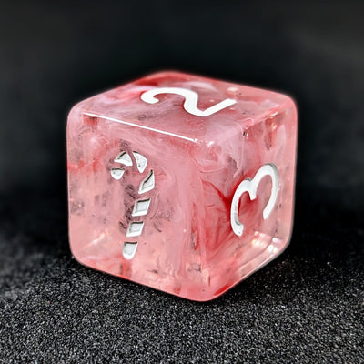 Holidice Candy Cane  w/ symbol