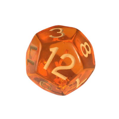 Translucent Orange w/ Lt Orange Ink  