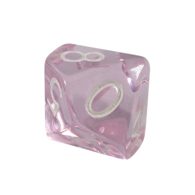 Translucent Pink w/ White Ink  