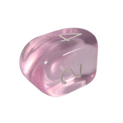 Translucent Pink w/ White Ink  