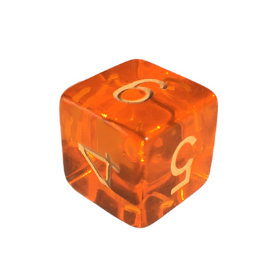 Translucent Orange w/ Lt Orange Ink  