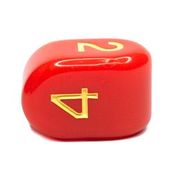 Opaque Red w/ Yellow Ink  
