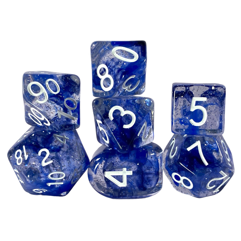 dice set of 7 w/ symbol