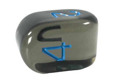 Translucent Black (Smoke) w/ Lt Blue Ink  
