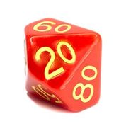 Opaque Red w/ Yellow Ink  