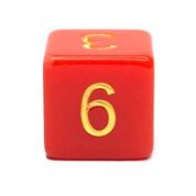Opaque Red w/ Yellow Ink  