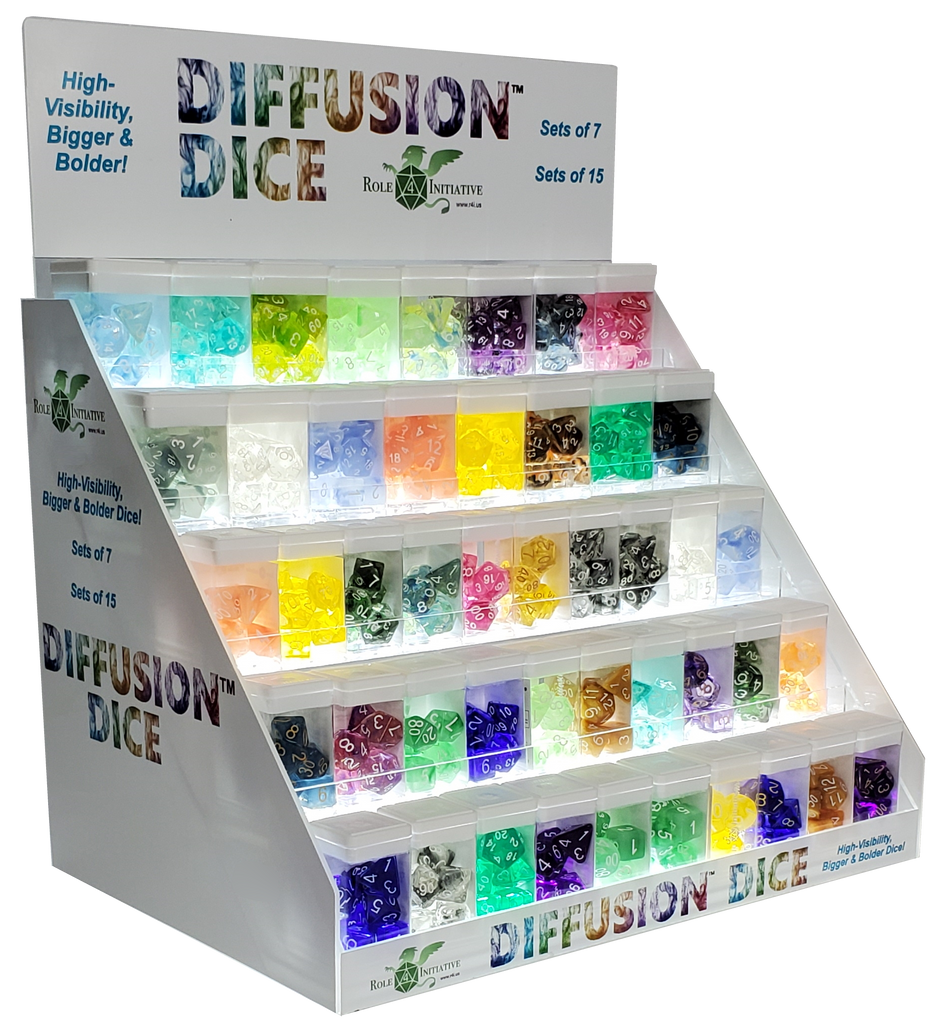 Dice Light-Up Five-Shelf Point-Of-Sale Dice Display Default Title