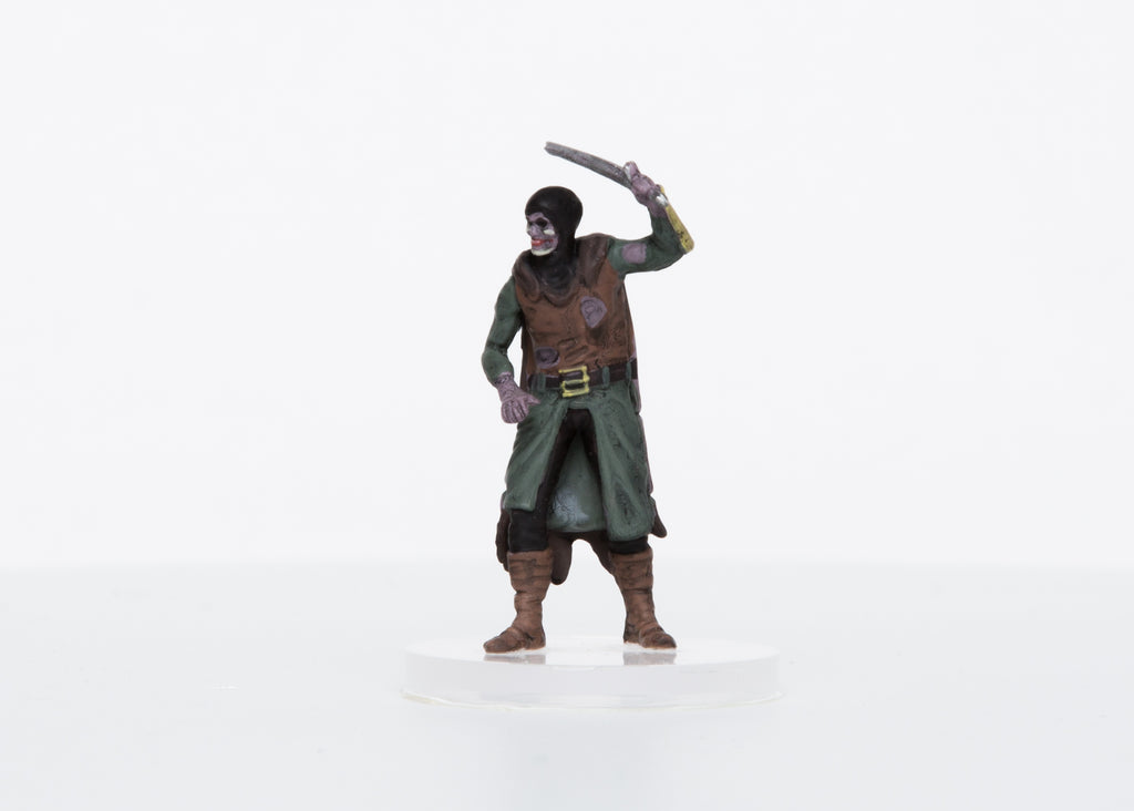 Zombie Male Human Captain 28mm Plastic Mini